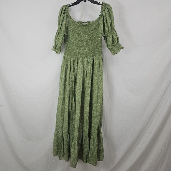 Dôen Colette Dress Women's Size Large  Casual Party Wear Floral Printed Smocked - Picture 4 of 12